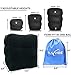 Big Inflatable Travel Pillow SET for Airplanes, Foot Rest, Neck Support, Child's Bed. Soft, Supportive 15x17 Inches. Durable, Just 1 Pound. BONUS Neck Pillow, Air Pump, Eye Shade, Ear Plugs, Carry Bag