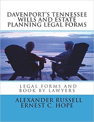 Davenports Tennessee Wills And Estate Planning Legal Forms - 