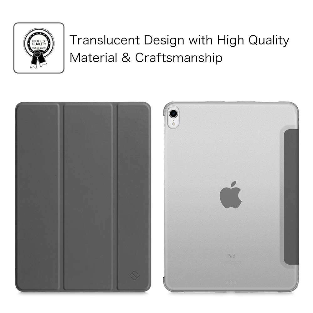 For Apple iPad Pro 11 inch 2018 Case Slimshell Translucent Frosted Back