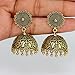 Jaipur Mart Indian Traditional Look Oxidized Gold Plated Handmade Earrings