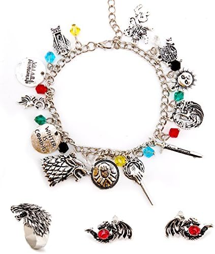 Game Of Thrones Jewelry Bracelet - Winter Is Coming, Perfect Choice For Costume, Theme Parties and Dating