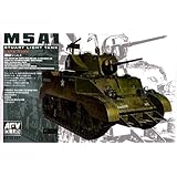AFV Club 35161 Model Kit US M5A1 Late Type w/Hedgerow Cutter
