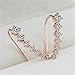 1Pair Fashion Charming Women CZ Crystal Ear Sweep Cuff Earrings Hook Jewelry, Gold