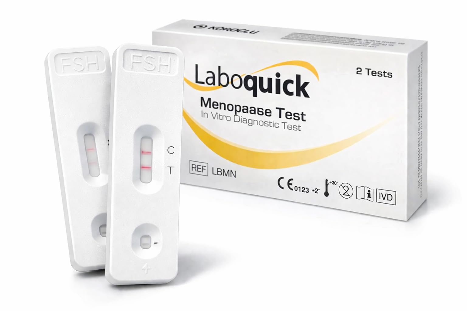 Menopause Test Kit for Women – Perimenopause Test Kit – 2 x FSH Hormone Self Test – At Home Menopause Test – Easy Urine Test