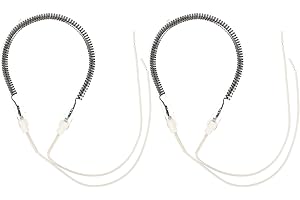 HEALSOPTHY 2Pcs 900W Carbon Fiber Heating Lamp Tube 10Cm Diameter Electric Heater Replacement Bulbs for Indoor