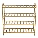 ALLMILL 100% Natural Bamboo 4-Tier Shoe Rack Entryway Shoe Shelf Storage Organizer (4-Tier)