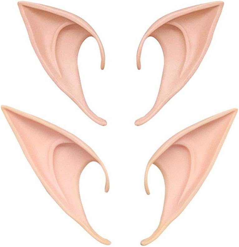 Fairy Pixie Soft Elf Ears Cosplay Accessories Halloween Party Pointed