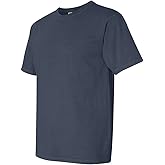 Comfort Colors Pigment-Dyed Short Sleeve Shirt, Denim, S [Apparel]
