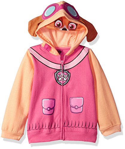 Paw Patrol Nickelodeon Toddler Girls Sky Hoodie, Pink, 4T