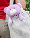 WILD BABY Purple Bear Microwaveable Stuffed Animal - Heatable Plush Pal with Aromatherapy Lavender Scent for Babies and Kids - 10