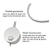 Lysed Bed Light - Flexible Wall Mount Reading Lamp with Switch and Plug in Cord (3W, Warm White)