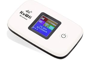KuWFi Mobile WiFi Hotspot 4G LTE Unlocked Wireless Internet Router Travel Devices with SIM Card Slot for Bell/Fido/Freedom/Ko