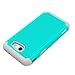 For Samsung Galaxy J3 Emerge / J3 Prime / J3 (2017) / Sol 2 / Amp Prime 2 / Express Prime 2 Case, OEAGO [Shockproof] Hybrid Dual Layer Defender Protective Case Cover (Teal)