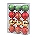 KI Store Traditional Shatterproof Christmas Ball Tree Ornaments Party Decoration Balls set of 12 (3.15