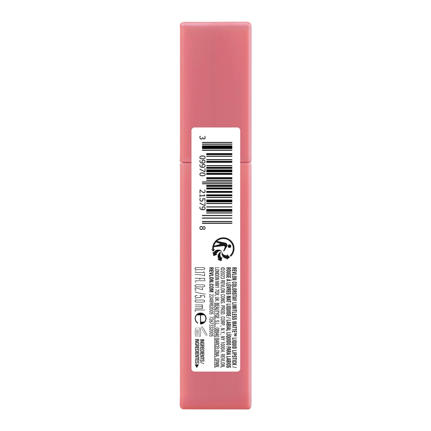 REVLON ColorStay Limitless Matte Liquid Lipstick, Vegan Formula, No-Budge, Longwear Lip Color, Long Lasting, Lightweight/Comfortable, Waterproof, 005 Strut, 0.17 fl oz