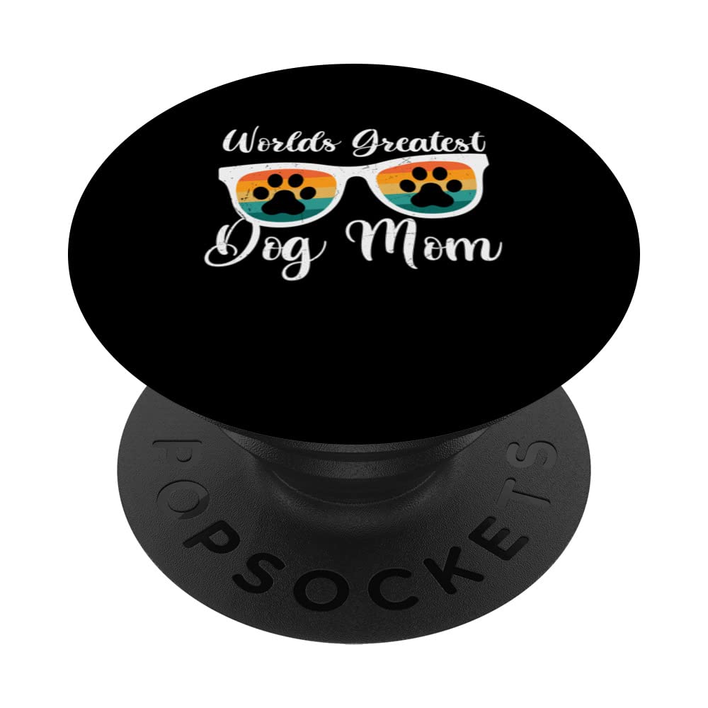 Lovely dog holder dog lover greatest dog mom PopSockets Swappable PopGrip