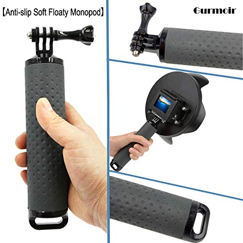 Gurmoir Shoot 6" Dome Lens Hood Dome Port for Gopro Hero 7 Black/Hero 6/Hero 5/Hero (2018) Action Cameras Snorkeling Underwater Diving Dome with Waterproof Housing Case with Soft Rubber Floating Grip