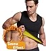 Glamours Mens Body Shaper Vest Slimming Sweat Tummy Fat Burner Tank Top for Weight Loss M by