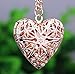 BIHRTC Pack of 12 Round and Heart Shape Photo Locket Frame Charms Pendants (6 colors)