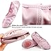 DubeeBaby Girls Leather Ballet Shoes Slippers Split Sole Flats for Toddlers Official Pink/Bowknot Foot Length  5.7 inch-Toddler 8M
