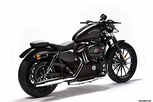 HK Motorcycle Black Custom Back Solo Passenger Cross Stripe Style Leather Seat For 2010 2011 2012 2013 2014 2015 Harley Davidson XL1200X X48 X72 - Thumbnail 5