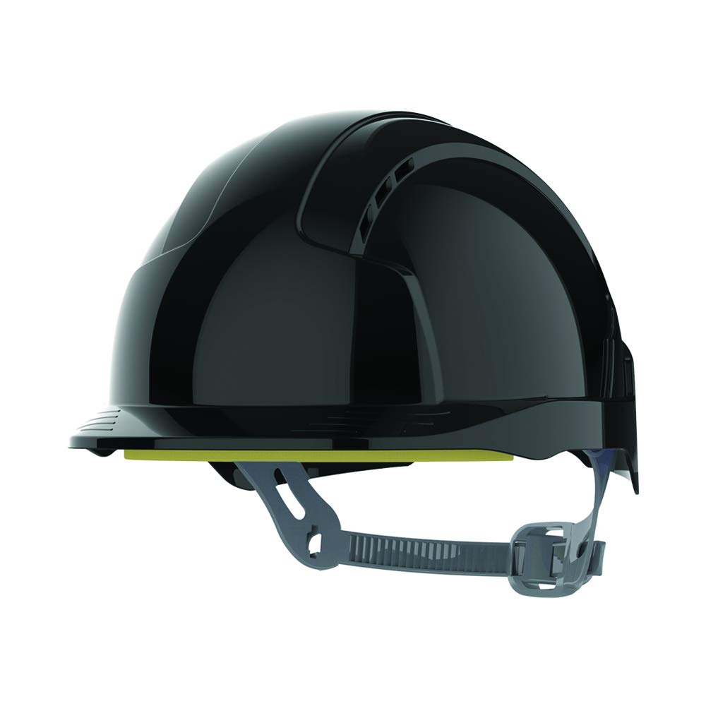 JSP - EVOLite Lightweight ABS Safety Helmet Slip Ratchet Black Vented (AJB160-001-100)