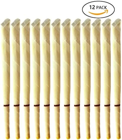 Lllmes Beeswax Candling Cones - 100% All-Natural Candles Non-Toxic Cylinders (12 Pack)