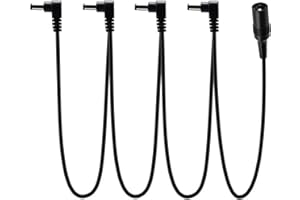 Security-01 Guitar Pedal Power Supply Splitter Cable, 1 to 4 Way Daisy Chain Cables for Guitar Effect Pedal
