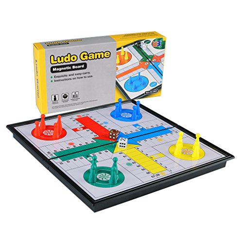 Folding Magnetic Ludo Set - 9.75"