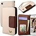 Hilda Phone Case for iPhone 4,iPhone 4s,Wallet Case,PU Leather Case,Credit Card Holder,Flip Cover Case[Brown]