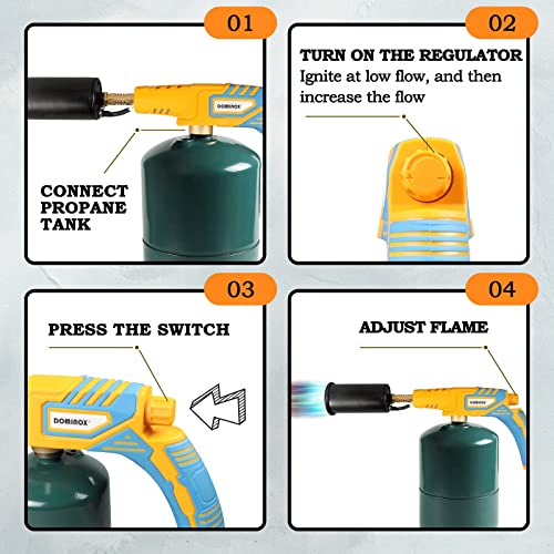 DOMINOX Propane Torch Butane Grill Cooking Sous Vide Charcoal Fire