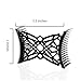 HairZing Celtic Comfy Comb, Hair Accessory Perfect for Easy UpDos and Twists, Black, Medium
