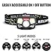 STURME Rechargeable Headlamp Flashlight 2 Pack 800 Lumens Bright LED Headlamp with Red Light and Motion Sensor 5 Modes Camping Hiking Running Headlamps for Adults Kids