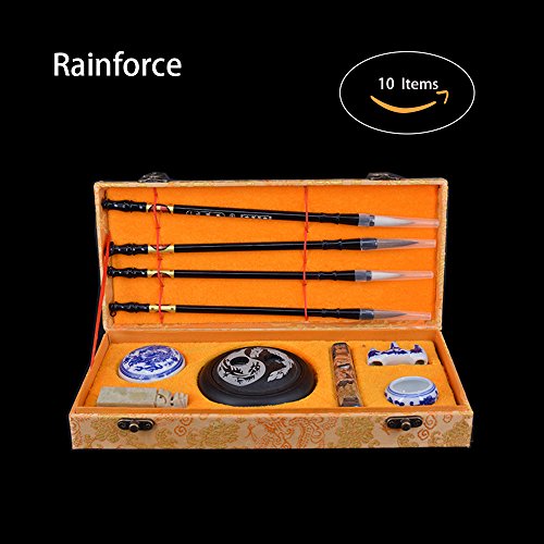 Chinese Calligraphy Brush Water Writing / Painting Sumi Set(10 Items)