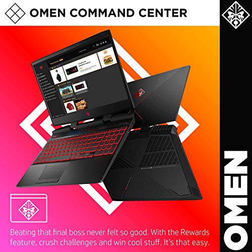 Omen by HP 2019 15-Inch Gaming Laptop, Intel i7-9750H Processor, GeForce RTX 2070 8 GB, 32 GB RAM, 512 GB SSD, VR Ready, Windows 10 Home (15-dc1047nr, Black) (Renewed)