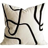 DOKOT Modern Abstract Decorative Throw Pillow Cover 18x18 inch Square Cushion Case for Home Couch Sofa