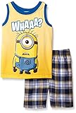 Despicable Me Little Boys' 2pc Top and Short Set, Yellow Tank, 6