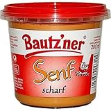 Bautz'ner Mustard Hot (Senf Scharf) 200ml