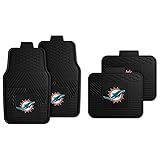 Fanmats Miami Dolphins Set of 4 Car Mats for