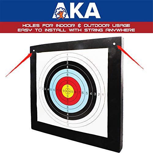 AKA Sports Gear Archery High Density EVA Foam Target with 3 Target Paper and Pins-Size 52cm52cm5cm