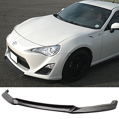 Front Bumper Lip Compatible With 2013-2016 Scion FRS | GT Style Unpainted Black PU Add-On Splitter S - //coolthings.us
