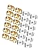 Udalyn 24 Pcs Replacement Earring Backs Stainless Steel Earring Accessories for Screw-Back Stud Earrings Style 3