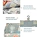 EPQUEEN Travel Makeup Bag for Women Portable Hanging Cosmetic Make up Organizer Pouch Lightgreyflower