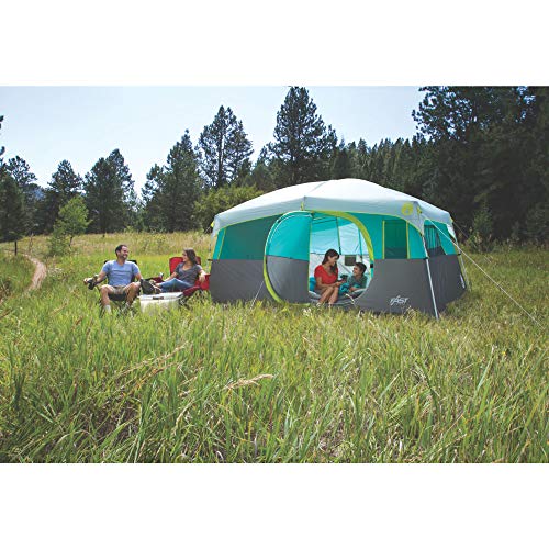 Tenaya Lake Lighted Fast Pitch Cabin Tent with Closet, 8Person The
