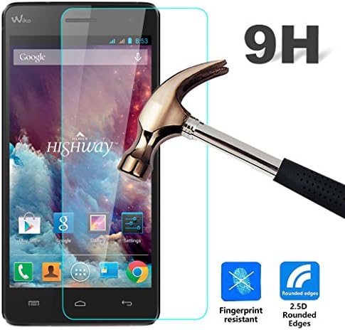 For Wiko Jerry Screen Protector , ivencase [Premium Tempered Glass] Ultra Slim [0.26 mm] Clarity Clear Transparent Screen Film for Wiko Jerry 5.0" + One "ivencase" Anti-dust Plug Stopper