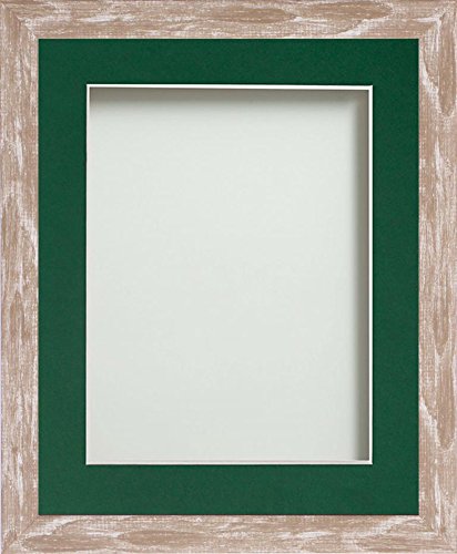 Frame Company Camber Range 6X4-Inch Brown Picture Photo Frame with Bottle Green Mount For Image Size 5X3-Inch