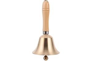 Toyvian Hand Brass Christmas Call Bell for Weddings & Restaurants