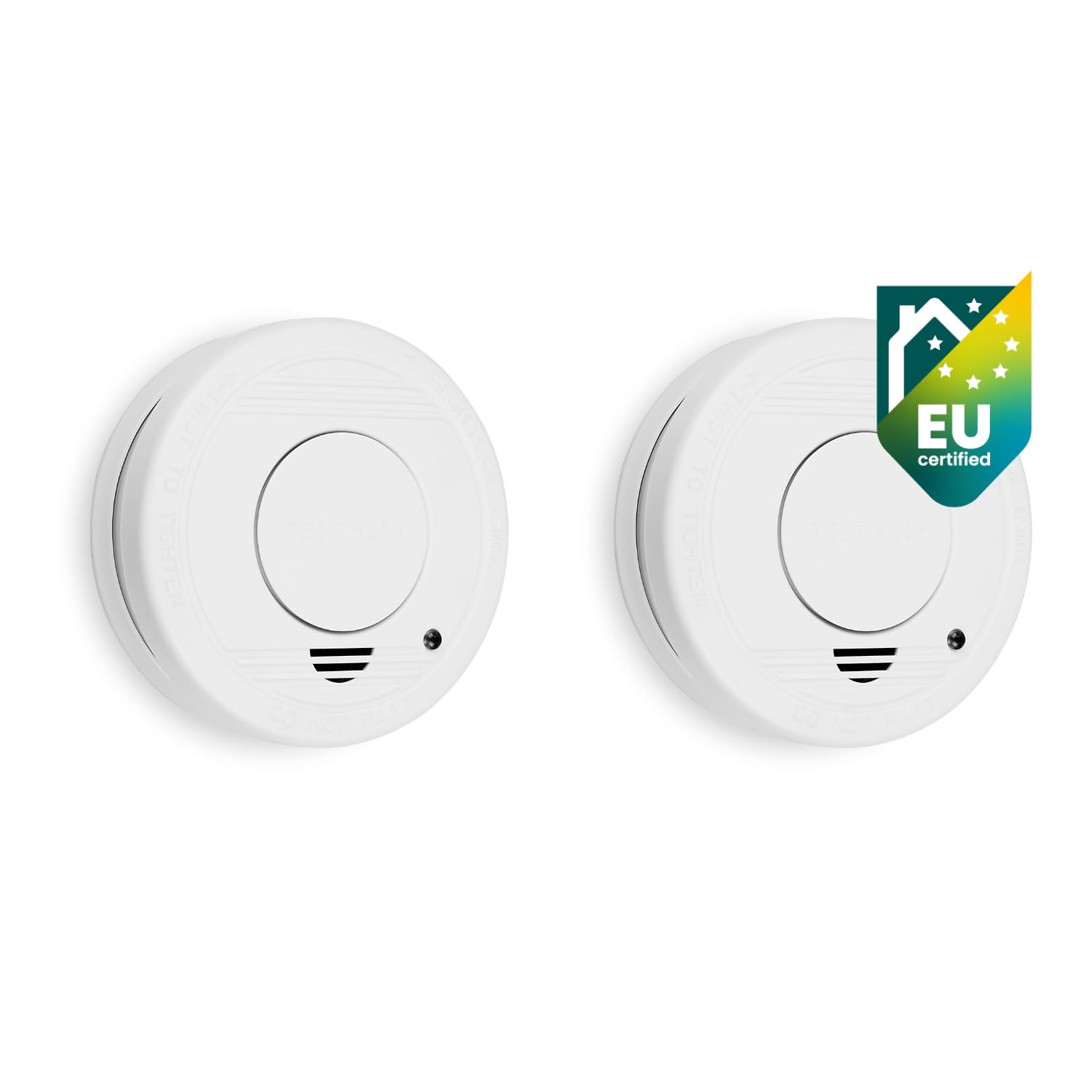 Smartwares Set of 2 Smoke Detectors - Optical Sensor - 10 Years Life - Test Button - 85 DB - 10.048.28