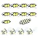 White AGT Interior LED Kit for VW Jetta MK4 1999-2004 (Pack of 14)