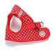BINGPET BB5004 Polka Dot Soft Vest Dog Puppy Pet Harness Adjustable - Red